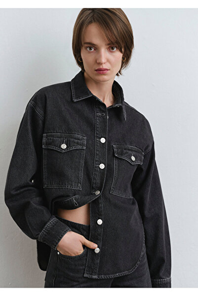 Mavi Bekka Classic Denim Anthracite Jean πουκάμισο Boyfriend 1211000 -89238