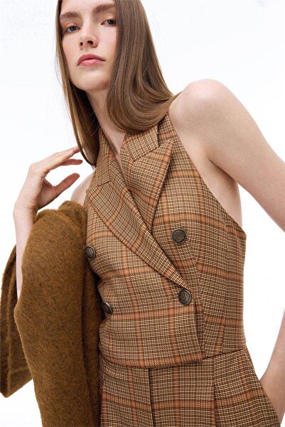 Perspective Alyones Regular Fit Plaid Jacket Collar Multicolor Overalls