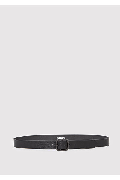 Mavi Schwarzer Ledergürtel 0911878 -900