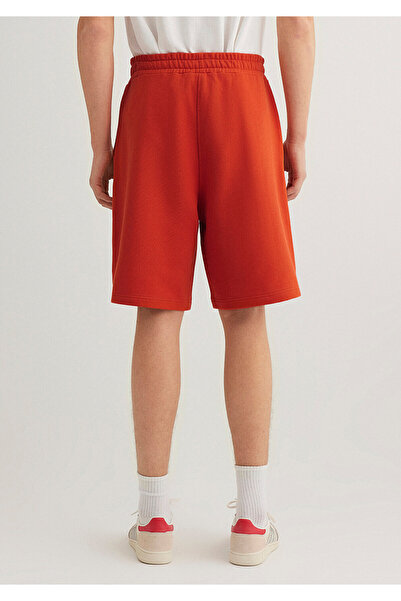 Mavi Logo Printed Red Shorts 0410240 -70435