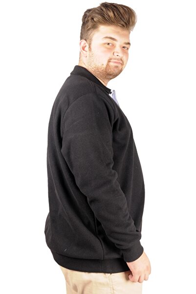 ModeXL Mode Xl Ανδρικό Sweat Polo Recycle Selanik Sailor B20421 Μαύρο