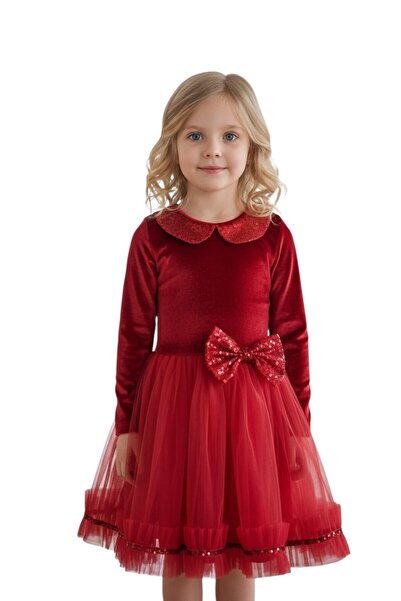 Gala Kostüm Rochie roșie pentru costume pentru copii de Anul Nou