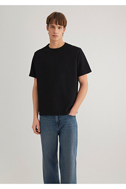 Mavi Black Basic T-Shirt Loose Fit / Loose Relaxed Cut 0612726 -900