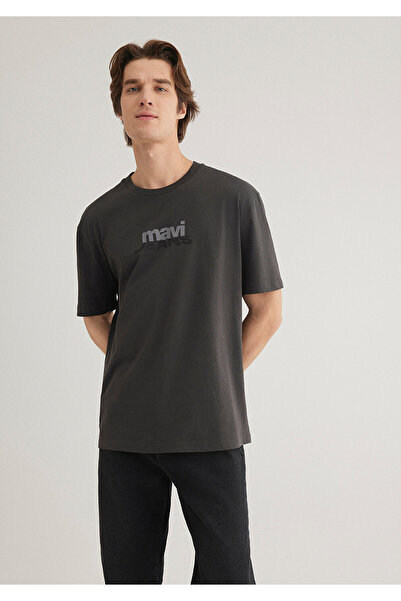 Mavi Μπλουζάκι με τυπωμένο λογότυπο Anthracite Loose Cut - 0612355 -80955