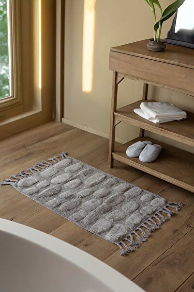 İrya Wall Single Bath Mat 100% Cotton 70X150 cm Gray