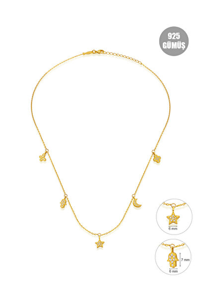 KURSHUNI Charm, 925 Ayar Gümüş Kolye.