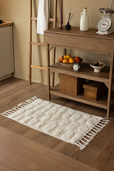 İrya Wall Single Bath Mat 100% Cotton 60X100 cm Ecru