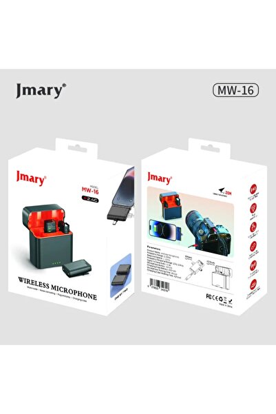 Jmary MW16 3in1 Plug Play Lapel Lavalier Wireless Microphone for Mobile & Camera