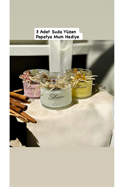 olivetree Üçlü Kokulu Ritüel Mum Seti –pembe Sarı Bey Bitkili Cam Kavanoz 3 A...