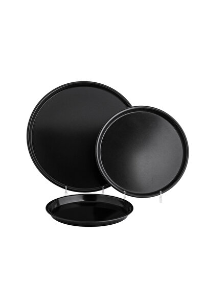 HIC Non Stick Coated Pizza Baking Pan Set 3 Piece