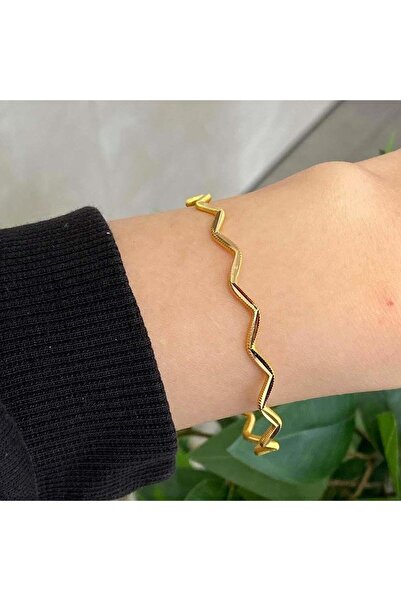 Bayar Gold 9 Gram 22 Ayar Yatırımlık Zigzag Ajda Bilezik