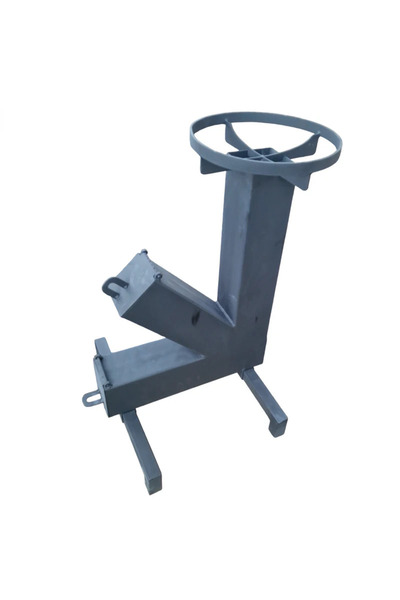 buz Sobă portabilă pe lemne cu mânere, oțel, pentru disc/cazan, 65,5x35x33 cm...