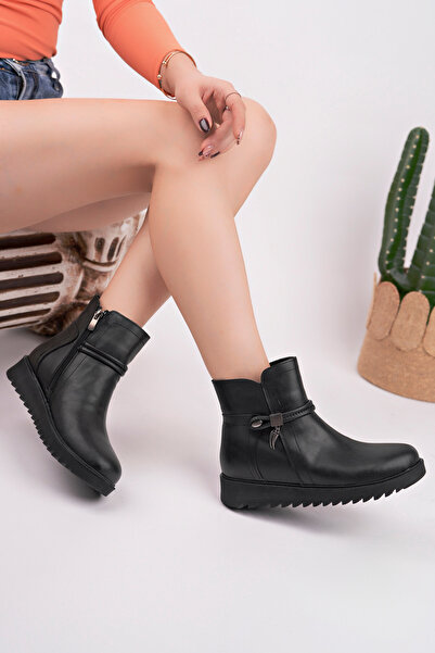 Madam Tarz Dvm-104 حذاء بإبزيم ونعل مسطح