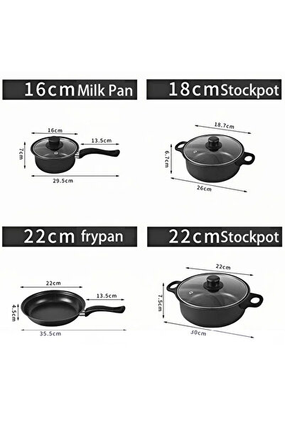 Generic Kitchen All-Round King 13-Piece Cookware Set
