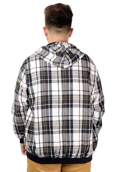 ModeXL Mode Xl Чоловічий светр на блискавці з капюшоном. Кишеня Дроворуб 21570 Хакі