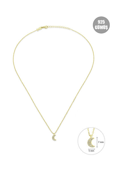 KURSHUNI Luna, 925 Ayar Gümüş Kolye.