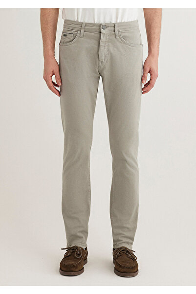 Mavi Jake Black Gray Gabardine Trousers - Foggy 0042286582