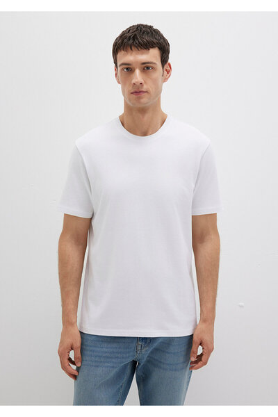 Mavi Weißes T-Shirt aus Bio-Baumwolle, reguläre Passform 066483 -620