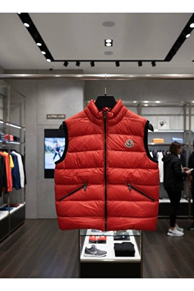 YusGos Unisex Baby Girl/Boy Waterproof Inflatable Padded Vest with Zipper Pockets (2-15 Years) Red 6-7 Y