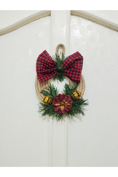 bayram taşcıoğlu home desing Small Size Gift Christmas Pine Cone Garland Door Wall Ornament