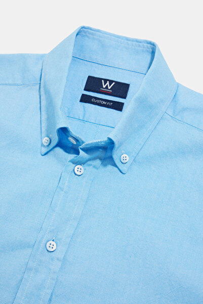 W Collection TURKUAZ UZUN KOLLU GÖMLEK