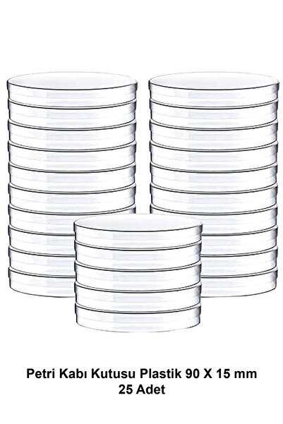ATEL-SAN Petri Kabı Kutusu Plastik 90 X 15 Mm - 25 Adet
