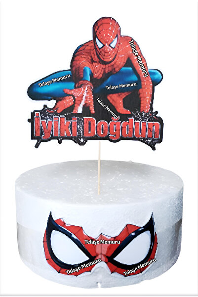 telaşe memuru Örümcek Adam Doğum Günü Konsepti ve Örümcek Adam Çubuklu Pasta ...