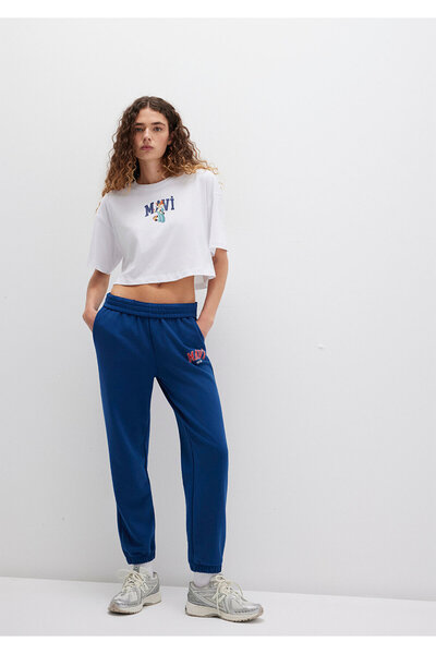 Mavi Emblémával nyomtatott sötétkék melegítőnadrág1010757-82625