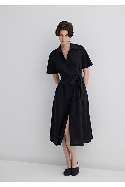 Mavi Μαύρο Μίντι Φόρεμα -1310508-900 Μοντέλο