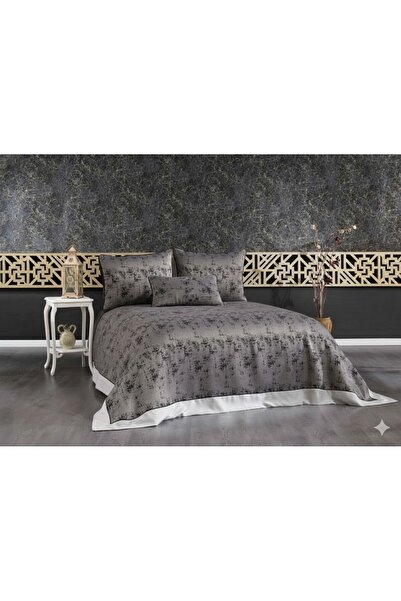 Vinaldi VNL BUTİK YATAK ÖRTÜSÜ ÇİFT KİŞİLİK DENİZ SİYAH