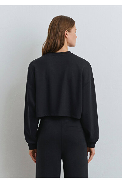 Mavi Μαύρο φούτερ Crew Neck 1s10061-900