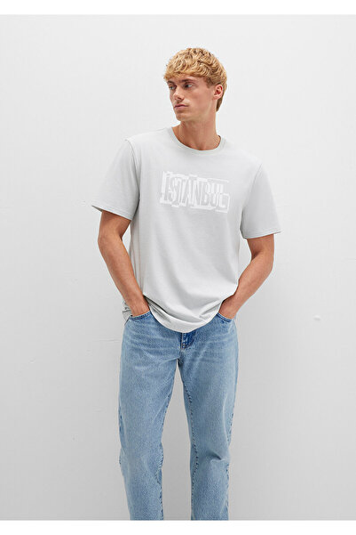 Mavi Graues T-Shirt mit Istanbul-Print Regular Fit / Regular Fit0611789-80618