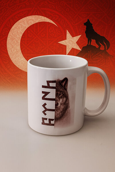 miras home كوب مطبوع عليه بوزكيرت، كوب هدية تركي من جوكتورك