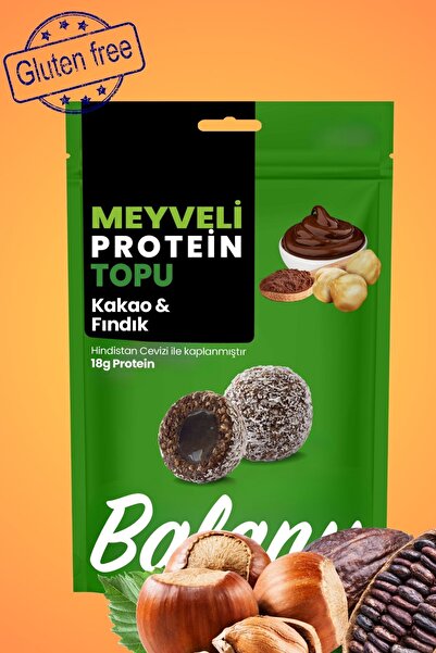 balanu كرات البروتين بالفواكه والكاكاو والبندق 110 جرام × 3 قطع