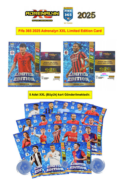 hediyecik بطاقات فيفا 365 أدرينالين إكس إل إل 2025 إصدار محدود، بطاقات لاعبي ...