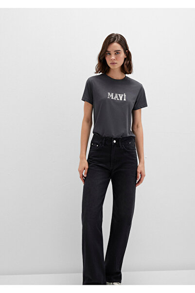 Mavi Potištěné šedé tričko Regular Fit / Regular Fit1612232-34853