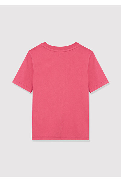 Mavi Rosafarbenes T-Shirt mit Logo-Print, reguläre Passform / normaler Schnitt 7610109-71088