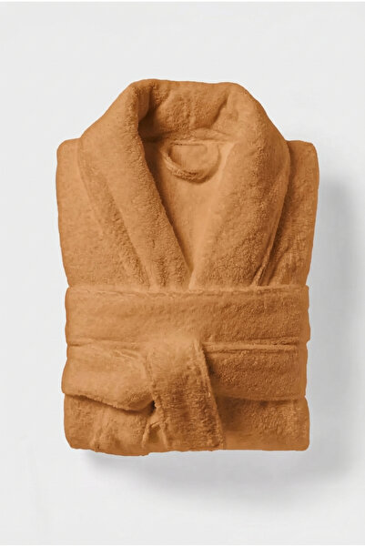 Anılsan 100% Cotton Unisex Orange - Şalyaka Hotel Bathrobe, Ideal for Spa, Suitable for Daily Use
