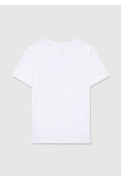 Mavi Miav Printed White T-Shirt Regular Fit / Normal Cut 66332620