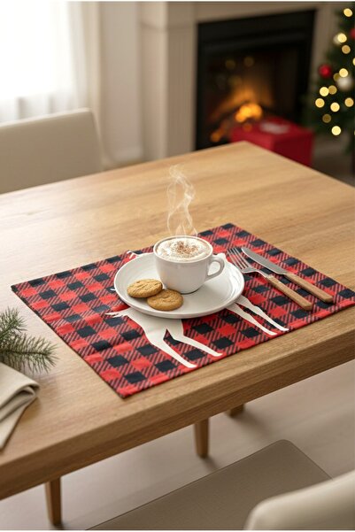 FH finehome Christmas Pötikare Geyikli American Tablecloth 34X45Cm