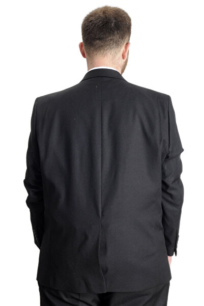 ModeXL Ανδρικό κοστούμι μεγάλου μεγέθους Line 23023 Μαύρο