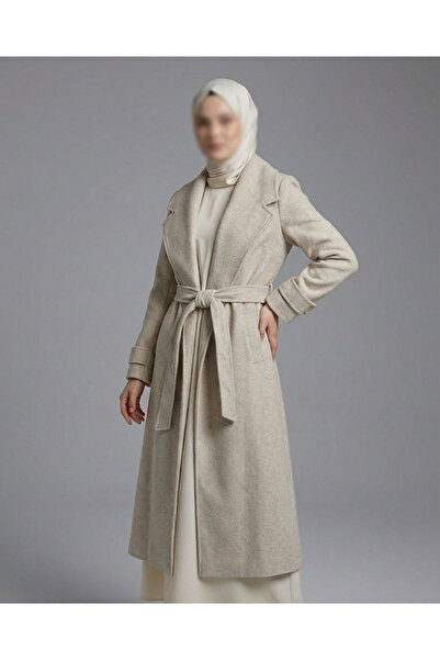 dcn giyim 1985 معطف كشميري المظهر مع حزام-159