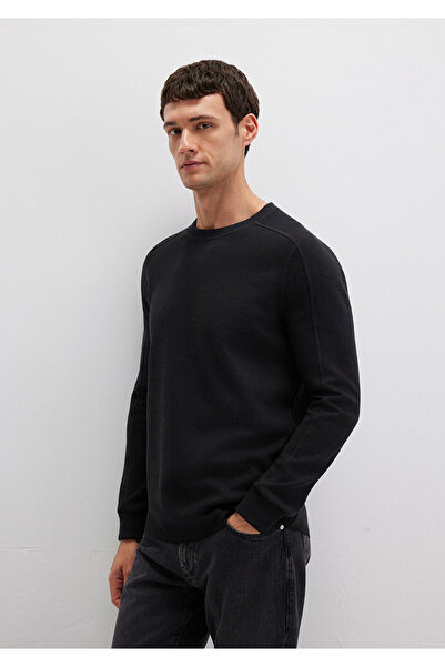 Mavi Černé Slim Fit tričko s dlouhým rukávem -0610106-900