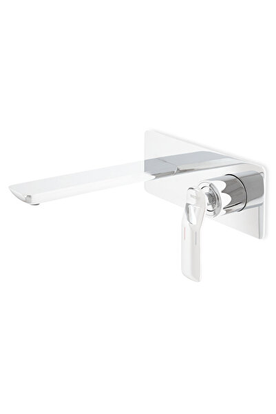 Maison Mex Baterie lavoar încorporată, MOONI, L 21,5 Î 9 cm, cromată