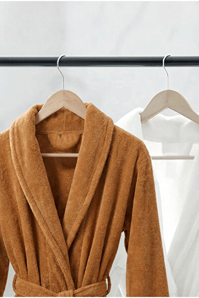 Anılsan 100% Cotton Unisex Orange - Şalyaka Hotel Bathrobe, Ideal for Spa, Suitable for Daily Use