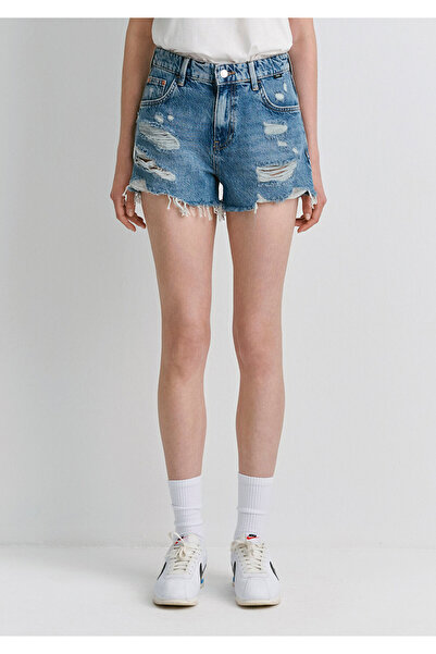 Mavi Tyra Street Shaded Indigo Blue Jean Shorts 1410011-84398