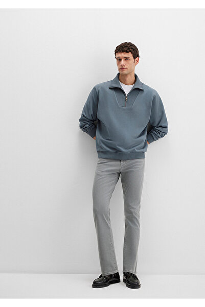 Mavi Martin Shadow Graue Komfort-Gabardine-Hose 0037880922