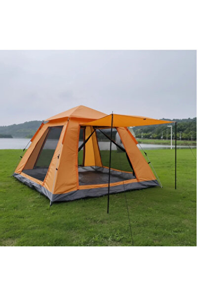 Generic Large Camping Tent 4-5 Person Weatherproof Family Tent 210x210x135cm