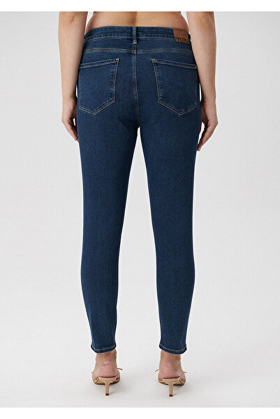 Mavi Pantaloni casual de blugi Marli de culoare închisă - 101339 -35246