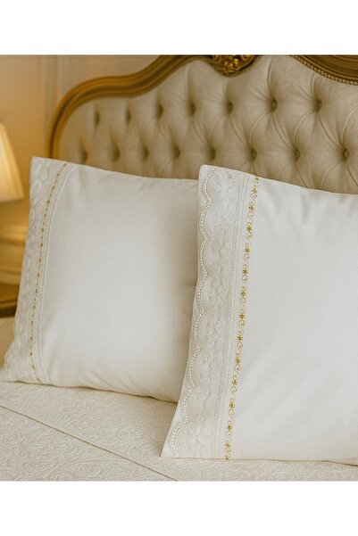 Çeyiz Bahçesi Jotem Pikolu Ikili Yastık Kılıfı